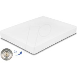 DELOCK 90705 - Antena, direccional, montaje poste, exterior, blanco
