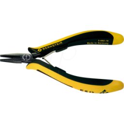 BERNSTEIN BERN 3-682-15 - Alicates planos ESD, disipativos, 130 mm, superficies de agarre
