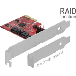 DELOCK 90406 - Tarjeta PCI Express SATA de 2 puertos con RAID 1
