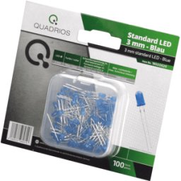 QUADRIOS QUAD 1802O020 - LED 3 mm - color azul, 100 piezas