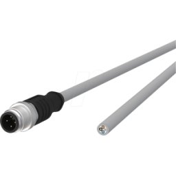 METZ CONNECT MC 142MIA10100 - Cable de sensor, M12, 4 polos, ac > extremo abierto, 10 m