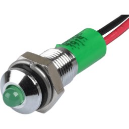 APEM APM Q6P3C G24E - Lámpara de señalización LED, verde, 24 V, 6