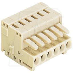 WAGO 734-110 - Regleta de resorte CAGE-CLAMP, Mini, RM 3,5, 10 polos