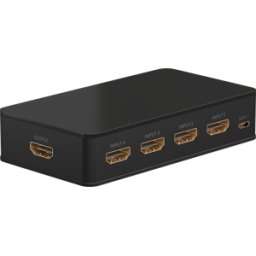 GOOBAY 58489 - Conmutador HDMI 4x1, 4K@60Hz