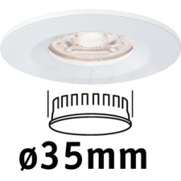 PAULMANN PLM 94298 - Luminaria empotrada NOVA MINI COIN rígida, 4 W, 2700 K,