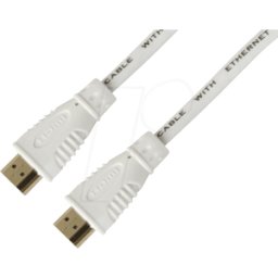 TECHLY ICOC-HDMI4030NWT - HDMI con cable Ethernet, blanco, 3 m