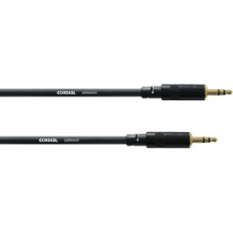 CORDIAL CFS-WW 0,6 - Cable de conexión simétrico, conector jack mini, 0,6 m