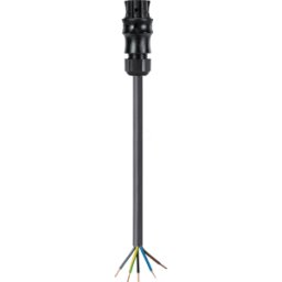 WIELAND RST20I5 KSB 1 - Cable RST Classic 20i5, toma > puntas libres negro
