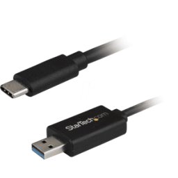 STARTECH.COM ST USBC3LINK - Cable de datos USB 3,0, Un macho a C macho, 2 m..