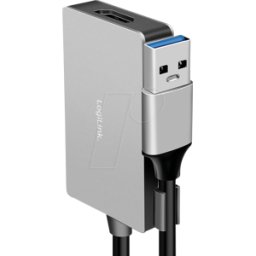LOGILINK UA0233A - Adaptador, USB-C > HDMI, 1080p, USB-a, 0,15 m
