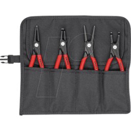 KNIPEX KN 00 19 57 V01 - Juego de herramientas, alicates, anillos de seguridad, 4 piezas