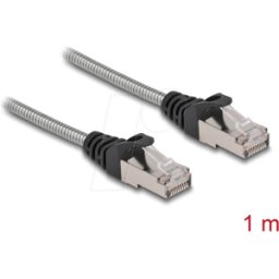 DELOCK 80108 - Cable RJ45 Cat.6A U/FTP cubierta metálica 1 m