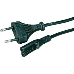 FREI ADC 300 SW - Cable de alimentación, euroconector, 3 m, negro, C7