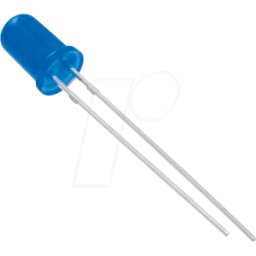 WÜRTH WUE 151051BS0400 - LED de 5 mm, con cable, azul, 300 mcd, 40°.
