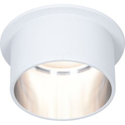 PAULMANN PLM 93384 - Luminaria empotrable Gil, 1 x 6 W, 470 lm, 2700 K, blanco mate/h