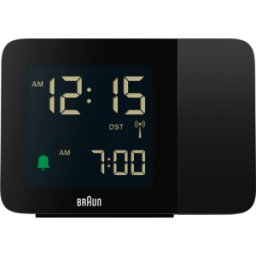 BRAUN BC15-DCF B - Despertador de proyección por radio en negro