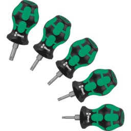 WERA 05008876001 - Juego de destornilladores Stubby Set TX 1