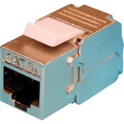 ROLINE 26110367 - Toma KEYSTONE RJ45 > LSA Cat.6a, blindada, plata