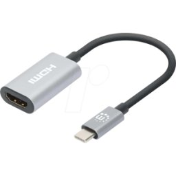 MANHATTAN 153973 - Adaptador USB-C > Adaptador HDMI, USB 3,2, 4K@60Hz