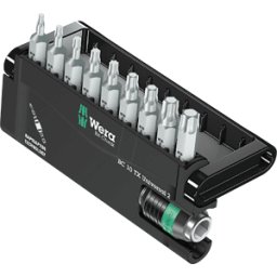 WERA 05057115001 - Bit Set Bit-Check 10, 10 piezas TORX (TX)