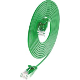 SLIM LUU0.5GN - Cable de conexión, CAT.6a, U/UTP, SLIM, 0,5 m, verde