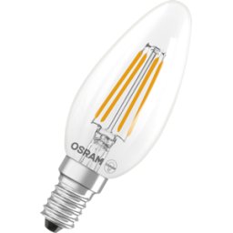 LEDVANCE GMBH LDV 854469039 - Lámpara LED Star E14, 3,4 W, 470 lm, 4000 K, filamento