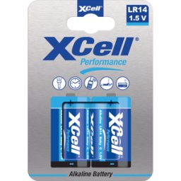 XCELL BABY X2 - Batería alcalina, C (bebé), blister de 2