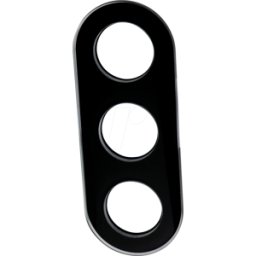 ELSO WDE011428 - Marco de cristal, triple, negro, redondo, Renova, diseño