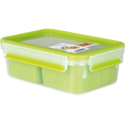 EMSA 518102 - CLIP DE caja de almuerzo EMSA & GO transparente, verde 0,55 l