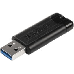 VERBATIM 49319 - Memoria USB, USB 3.0, 128 GB, PinStripe negro