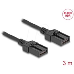 DELOCK 87904 - Cable HDMI para automóviles, HDMI-E macho > macho, 3 m, 4K 60 Hz