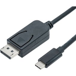 ROLINE 11045835 - Cable USB 3,0, USB-C > DP 1,4, 8K 60Hz, negro, 1,0 m..