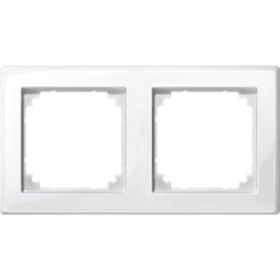MERTEN EL MS 478219 - M-SMART, bastidor, doble, blanco polar, brillante