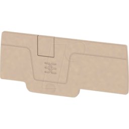 WEIDMÜLLER AEP 3C 4 - Placa de extremo serie A, gris