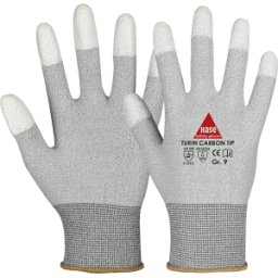 HASE LEDERFABRIK HASE 508240 9 - Guantes de montaje, Turín Carbon Tip, talla 9