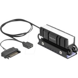 DELOCK 18460 - Disipador de calor para SSD M.2 2280 con LED ARGB