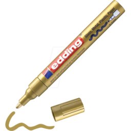 EDDING GLM750GO - Marcador de laca brillante, 2-4 mm, oro