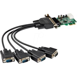 STARTECH.COM ST PEX4S953LP - 4 puertos RS 232, serie, tarjeta PCIe, perfil bajo