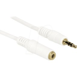 DELOCK 83765 - Cable de audio, conector jack de 3,5 mm en acoplamiento, 1 m