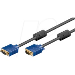 GOOBAY AK SVGA 202 HQ - Cable VGA de monitor de 15 pines VGA, extensión de 1,8 m