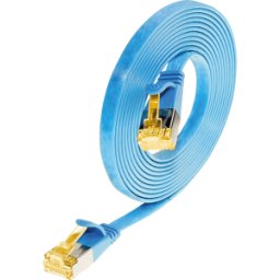 SLIM S6A 3 BL - Cat.6a Cable de conexión DELGADO, U/FTP, 3,0 m, azul
