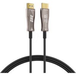 EFB-ELEKTRONIK EFB HDMI20-00010 - Cable de fibra óptica HDMI activo 4K60Hz 18 Gbit/s, negro
