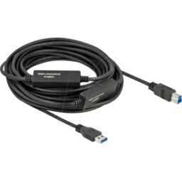 DELOCK 85380 - Cable USB 3.0 activo, conector macho A > conector macho B, 10 m