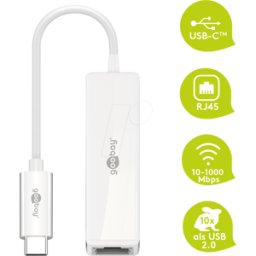 GOOBAY 66255 - Tarjeta de red, USB 3.1, Gigabit Ethernet, 1 RJ45