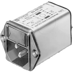 SCHURTER KFA 2A - Filtro antiparasitario sin portafusibles, 2 a, C14