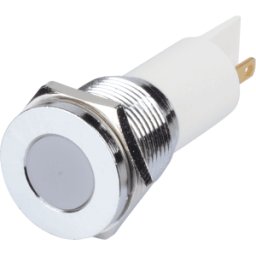 APEM APM Q16F1C W12E - Lámpara de señalización LED, blanca, 12 V,