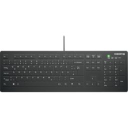 CONTOUR AK-C8112U1BDE - Teclado, USB, desinfectable, negro, QWERTZ