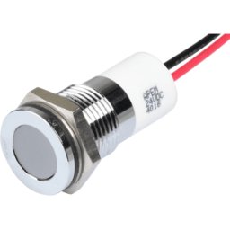 APEM APM Q14F3C W24E - Lámpara de señalización LED, blanca, 24 V,