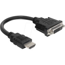 DELOCK 65327 - Adaptador DVI, conector macho HDMI macho a conector hembra DVI 2