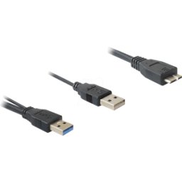 DELOCK 82909 - Cable USB 3,0, Un enchufe a USB 3,0 Micro B / 2,0 A.